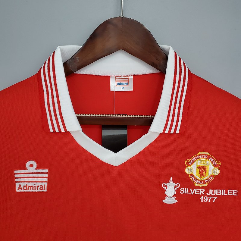 Manchester United 1977 Retro Forma - Görsel 5