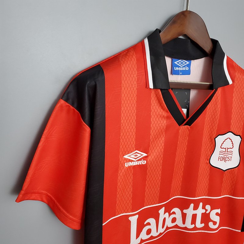 Nottingham Forest 94/95 Kırmızı Retro Forma - Görsel 3